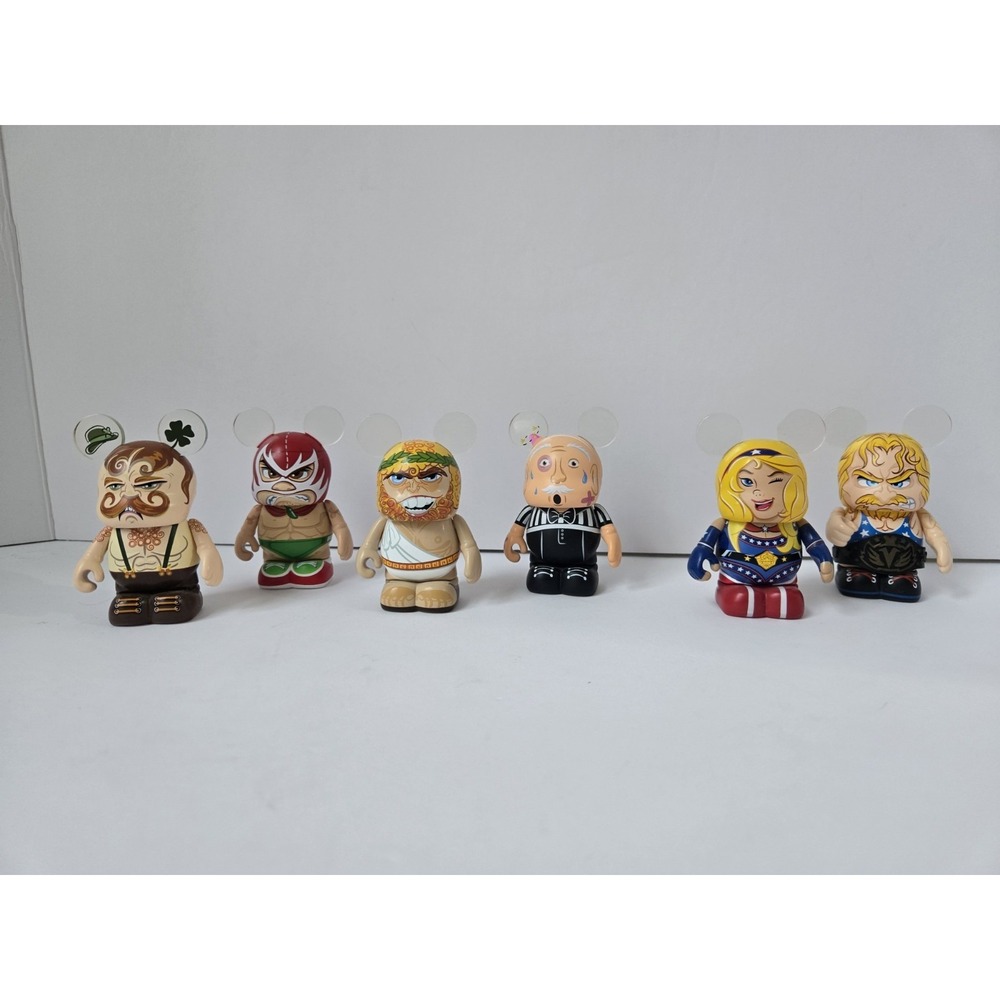 Disney vinylmation vinyl figure lot‎ extreme wrestlers